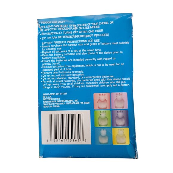 Squish Unicorn Tap Light LED With Color Changing Modes - Picture 7 of 7